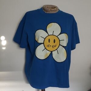 Drew House Blue Flower Oversized Graphic T-Shirt Sz M